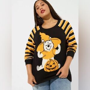 Disney Winnie The Pooh Halloween Cotton Pullover Sweater | Size 6X